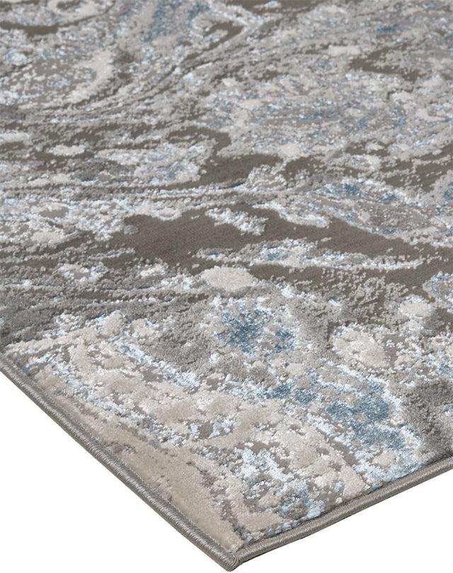 Feizy Azure 3405F Silver/Blue Rugs.