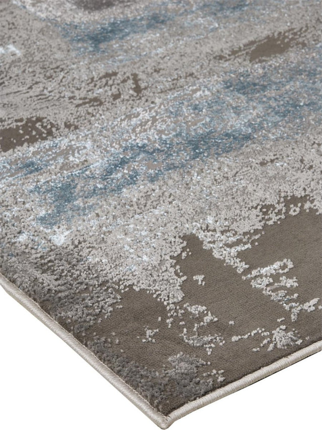 Feizy Azure 3406F Silver/Teal Rugs.