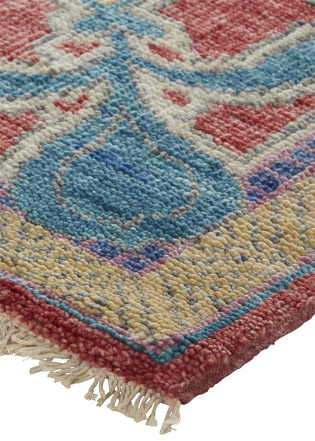 Feizy Beall 6633F Blue/Red Rugs.