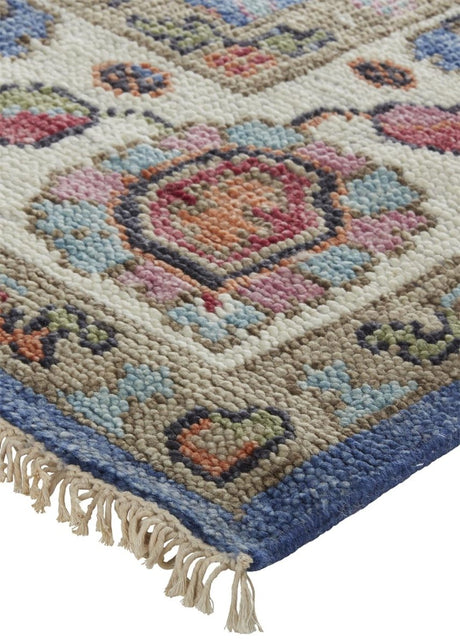 Feizy Beall 6708F Blue/Red Rugs.