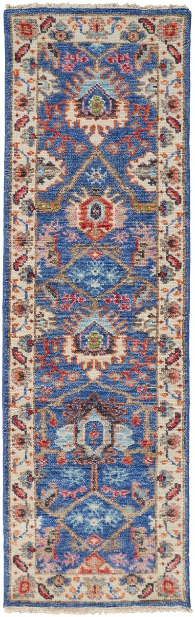 Feizy Beall 6708F Blue/Red Rugs.