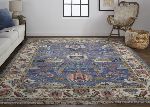 Feizy Beall 6708F Blue/Red Rugs.