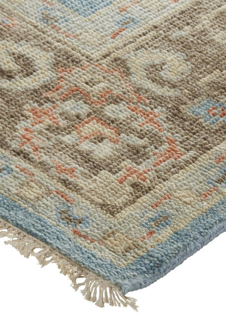 Feizy Beall 6710F Blue/Brown Rugs.