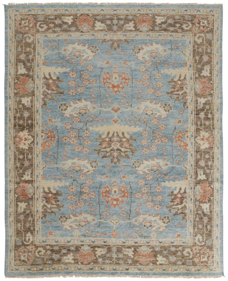 Feizy Beall 6710F Blue/Brown Rugs.