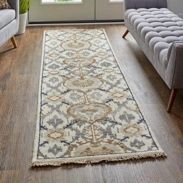 Feizy Beall 6712F Beige/Gray Rugs.