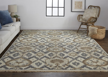 Feizy Beall 6712F Beige/Gray Rugs.