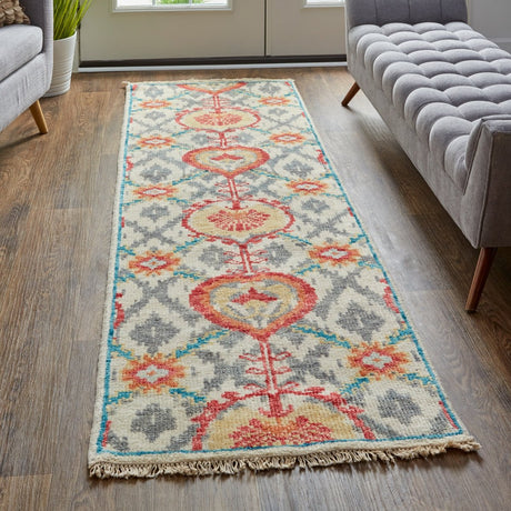 Feizy Beall 6712F Orange/Gray Rugs.