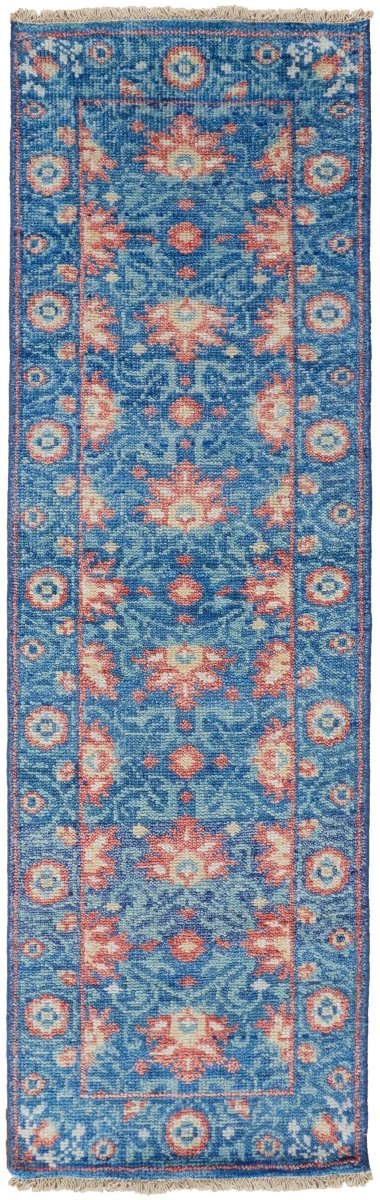 Feizy Beall 6713F Blue/Orange Rugs.