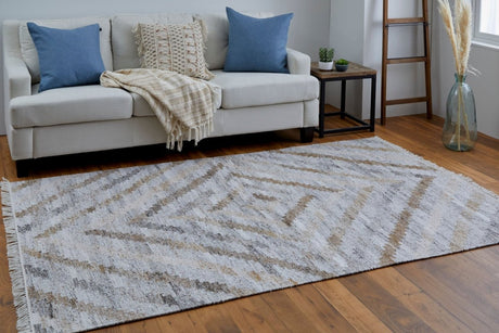 Feizy Beckett 0724F Tan/Gray Rug - Feizy - 8900724ftangryp00