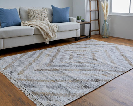 Feizy Beckett 0724F Tan/Gray Rug - Feizy - 8900724ftangryp00