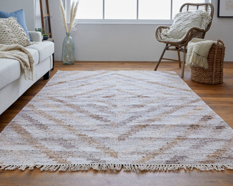 Feizy Beckett 0724F Tan/Gray Rug - Feizy - 8900724ftangryp00