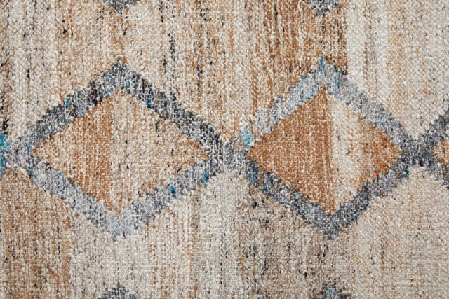 Feizy Beckett 0771F Charcoal/Tan Rug.