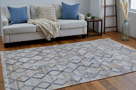 Feizy Beckett 0771F Charcoal/Tan Rug - Feizy - 8900771fchltanp00