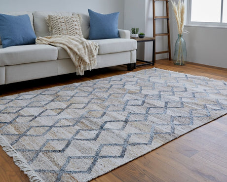 Feizy Beckett 0771F Charcoal/Tan Rug - Feizy - 8900771fchltanp00