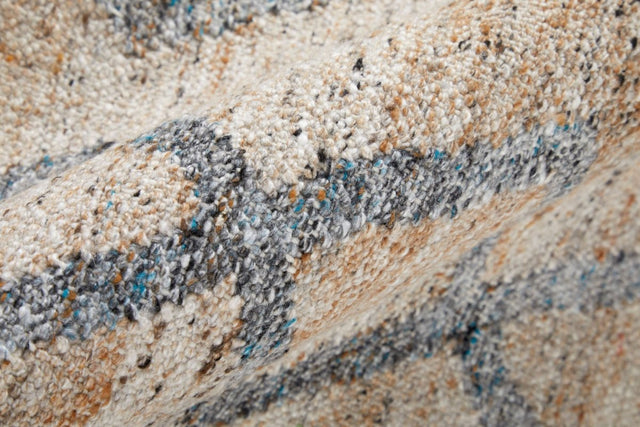 Feizy Beckett 0771F Charcoal/Tan Rug.