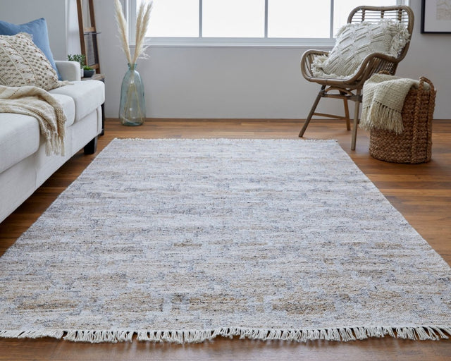 Feizy Beckett 0787F Beige/Gray Rug.