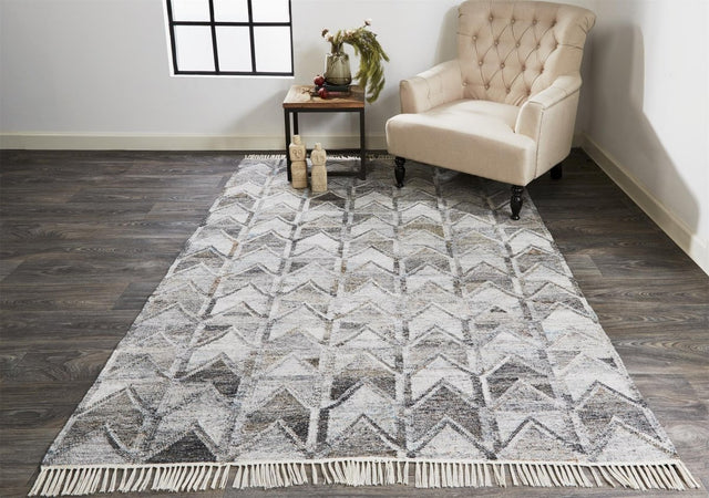 Feizy Beckett 0813F Gray Rugs.