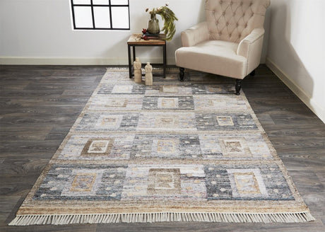 Feizy Beckett 0816F Gray/Tan Rugs.