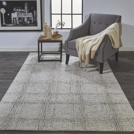 Feizy Belfort 8668F Ivory/Gray Rugs.