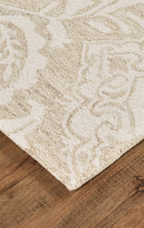 Feizy Belfort 8776F Tan/Ivory Rugs.