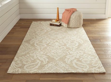 Feizy Belfort 8776F Tan/Ivory Rugs.