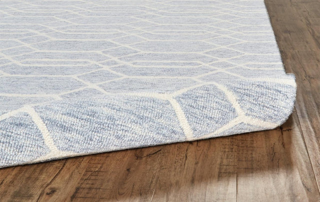 Feizy Belfort 8777F Blue/Ivory Rugs.