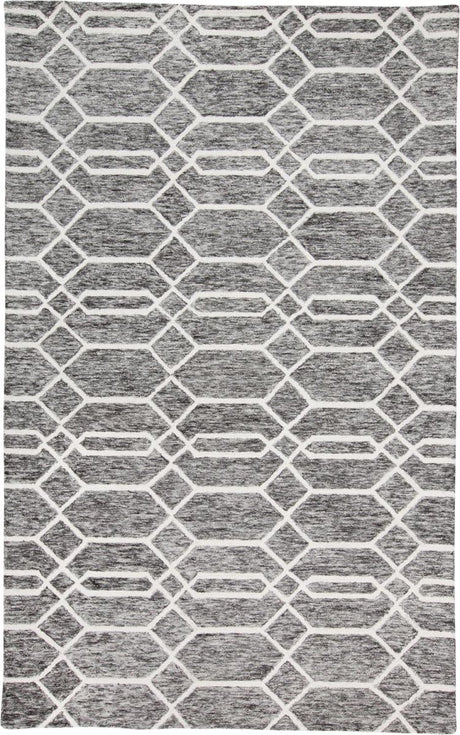 Feizy Belfort 8777F Gray/Ivory Rugs.