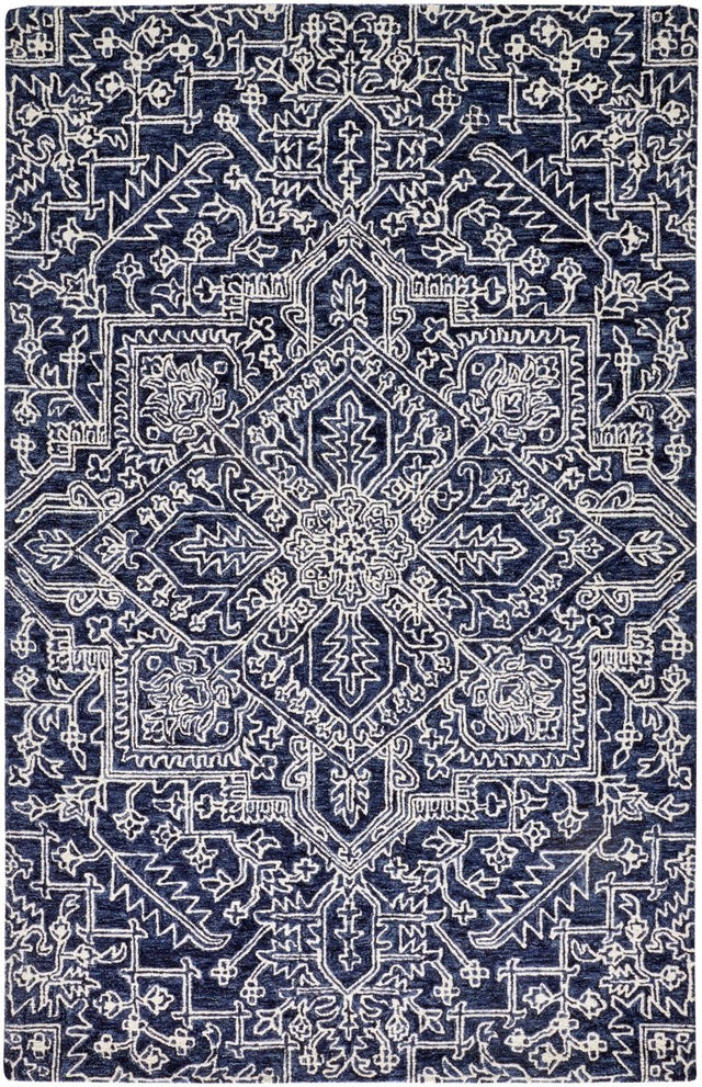 Feizy Belfort 8778F Blue/Ivory Rugs.