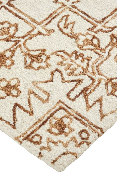 Feizy Belfort 8778F Brown/Ivory Rugs.