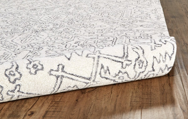 Feizy Belfort 8778F Ivory/Gray Rugs.