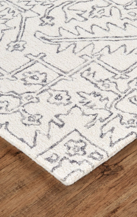 Feizy Belfort 8778F Ivory/Gray Rugs.