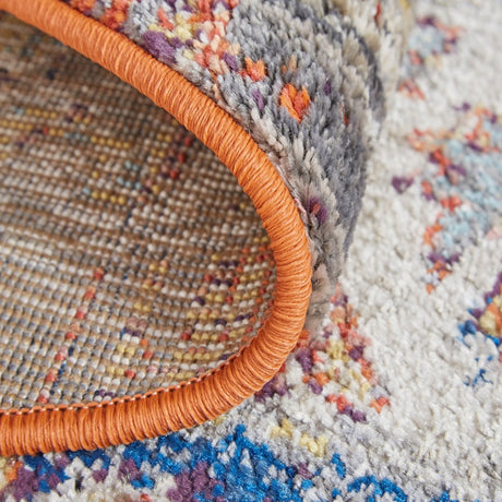 Feizy Bellini I3136 Orange/Blue Rugs.