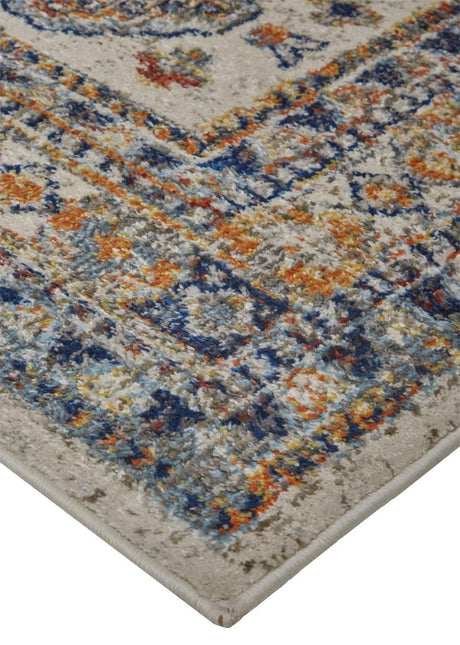 Feizy Bellini I3137 Blue/Orange Rugs.