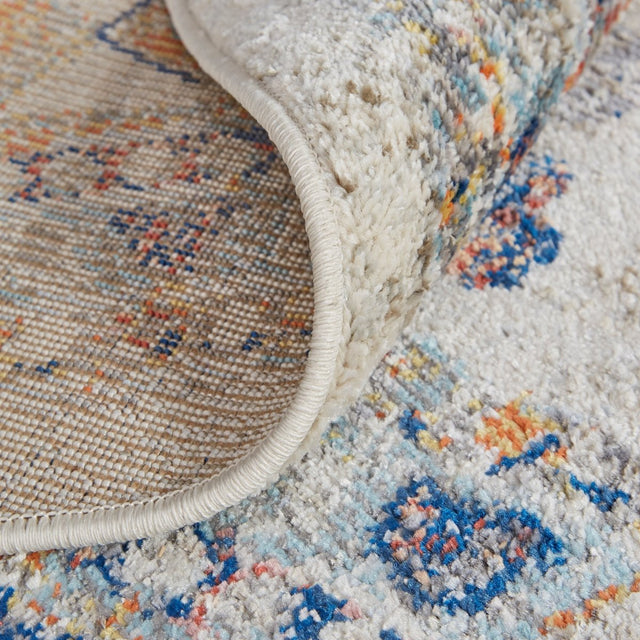 Feizy Bellini I3137 Blue/Orange Rugs.