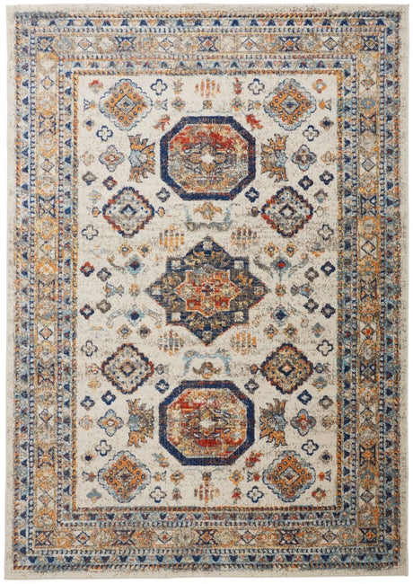 Feizy Bellini I3137 Blue/Orange Rugs.