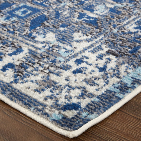 Feizy Bellini I39Cq Blue/Orange Rugs.