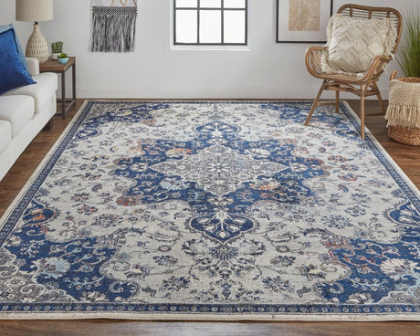 Feizy Bellini I39Ct Blue/Gray Rugs.