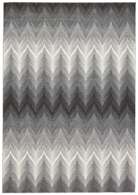 Feizy Bleecker 3589F Gray/White Rugs.