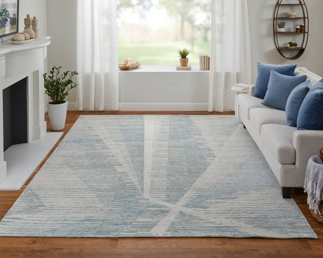 Feizy Brighton Bri69Chf Blue/Ivory/Silver Rug.