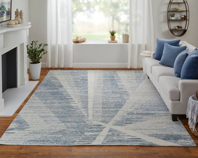 Feizy Brighton Bri69Chf Ivory/Blue/Silver Rug.