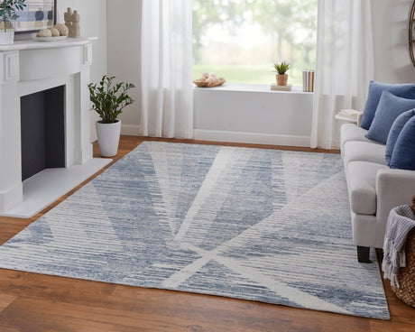 Feizy Brighton Bri69Chf Ivory/Blue/Silver Rug.