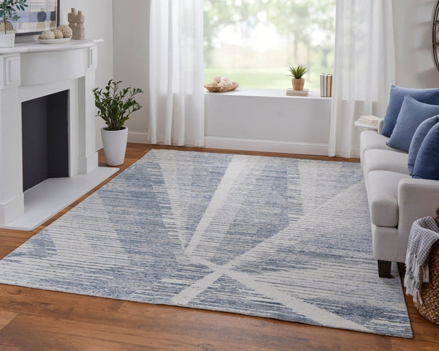 Feizy Brighton Bri69Chf Ivory/Blue/Silver Rug.