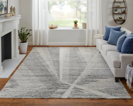 Feizy Brighton Bri69Chf Ivory/Gray Rug.