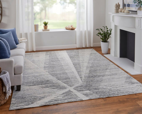 Feizy Brighton Bri69Chf Ivory/Gray Rug.