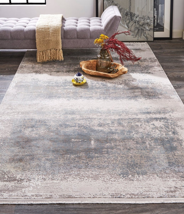 Feizy Cadiz 3888F Gray/Silver Rugs.