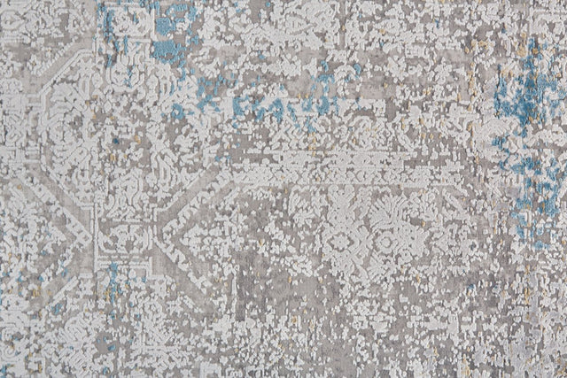 Feizy Cadiz 3889F Ivory/Blue Rugs.