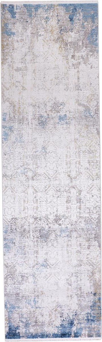 Feizy Cadiz 3889F Ivory/Blue Rugs.