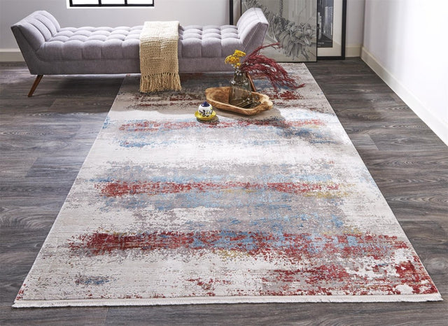 Feizy Cadiz 3902F Gray/Blue Rugs.