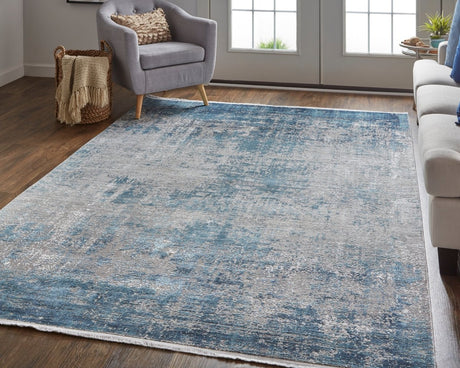 Feizy Cadiz 39Fwf Blue/Gray Rug - Feizy - 86639fwfblugryi89