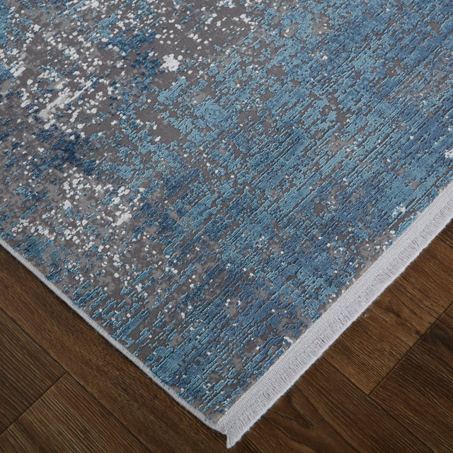 Feizy Cadiz 39Fwf Blue/Gray Rug.